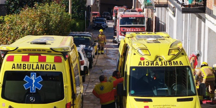 Mobilització d'efectius arran de la deflagració.