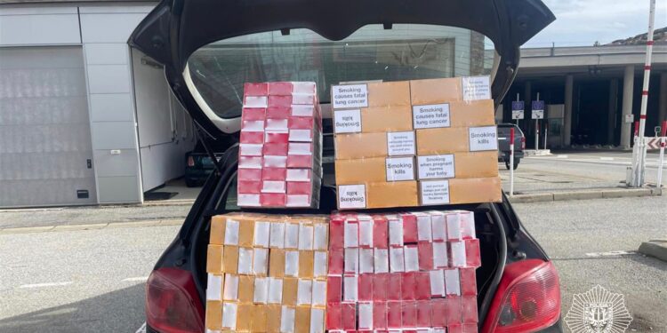 El tabac de contraban comissat per la policia. Foto: Policia d'Andorra