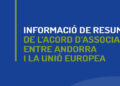 Portada del document sobre el text de l'acord. Foto: Andorra-UE.
