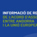 Portada del document sobre el text de l'acord. Foto: Andorra-UE.