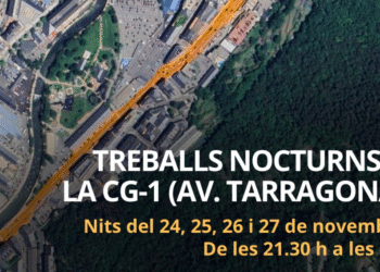 Talls nocturns a l’avinguda Tarragona a partir de dilluns