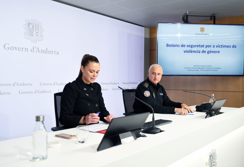 La presentació del botó de seguretat. Foto: SFG