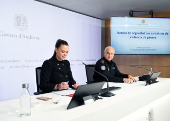 La presentació del botó de seguretat. Foto: SFG