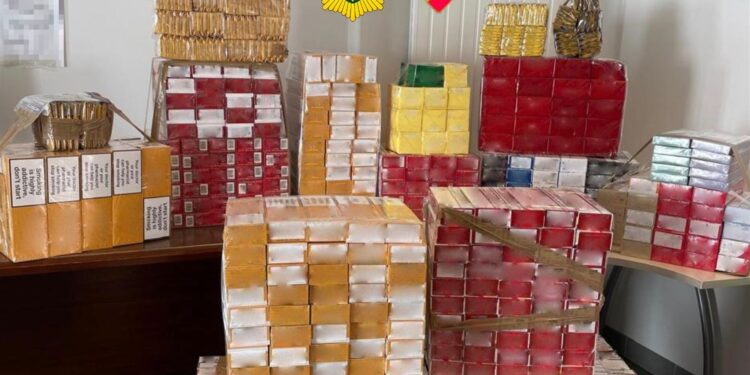 El tabac de contraban comissat. Foto: Policia d'Andorra