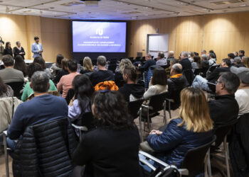 La presentació de l'assegurança complementària. Foto: Comú d'Andorra la Vella / Tony Lara