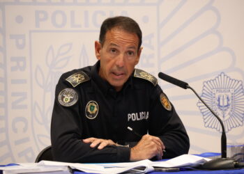 El director de la policia, Bruno Lasne. Foto: I. M. (ANA)