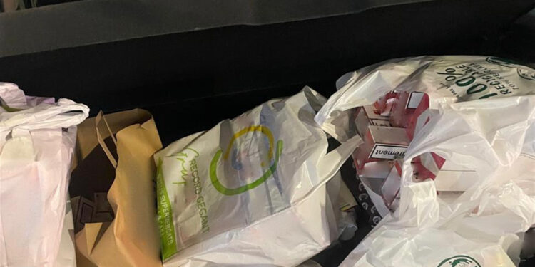 Tabac de contraban comissat per la policia. Foto: Policia d'Andorra