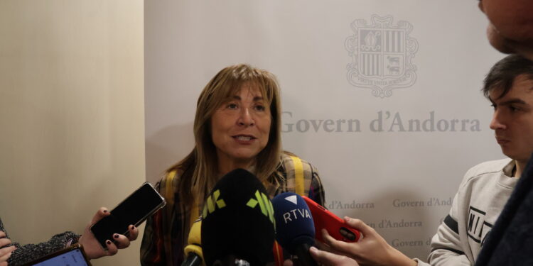 La ministra de Presidència, Economia, Empresa, Treball i Habitatge, Conxita Marsol. Foto: D. M. (ANA)