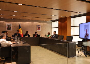 Sessió del consell de comú d'Ordino. Foto: ANA