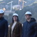El ministre de Territori i Urbanisme, Raul Ferré, la cònsol major de la Massana, Eva Sansa, i el cònsol menor, Roger Fité. Foto: D. M. (ANA)