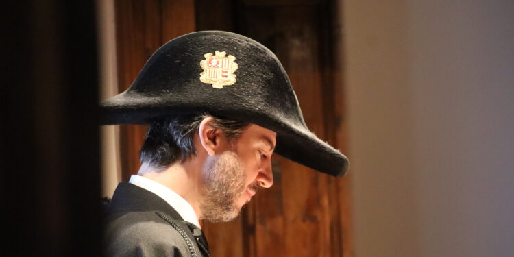 El síndic general, Carles Ensenyat, durant el discurs de Sant Tomàs. Foto: D. M. (ANA)