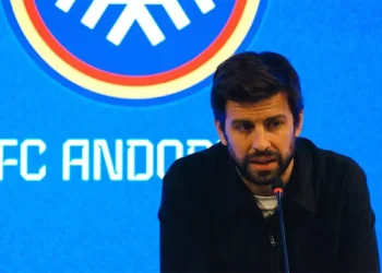 Piqué en una roda de premsa. Foto: Arxiu.