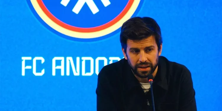 Piqué en una roda de premsa. Foto: Arxiu.