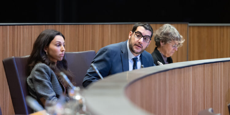 Pere Baró durant la sessió del Consell General. Foto: Consell General