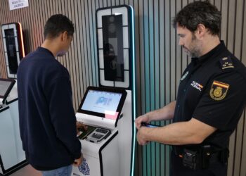 Control Entry/Exit de la UE a la frontera entre Espanya i el Marroc a Melilla. Foto: Google.