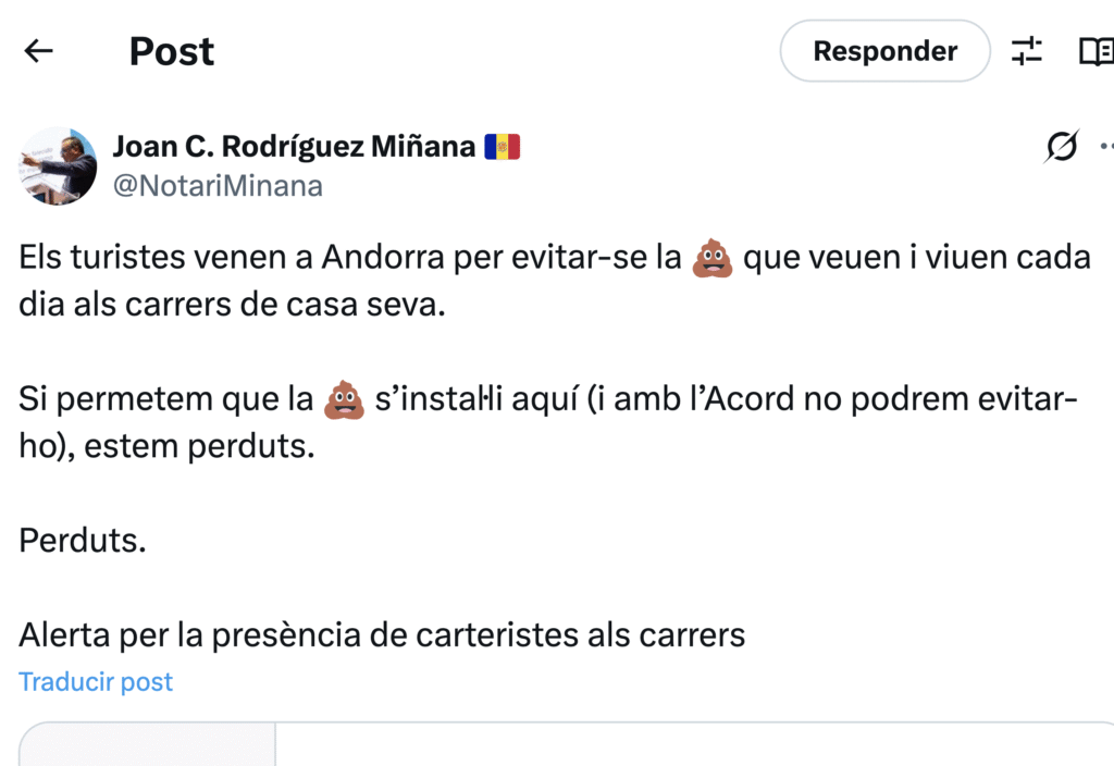 Captura de pantalla del post. Foto: X.