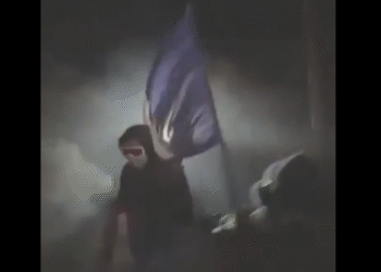 Imatge de la confrontació. Foto: X.