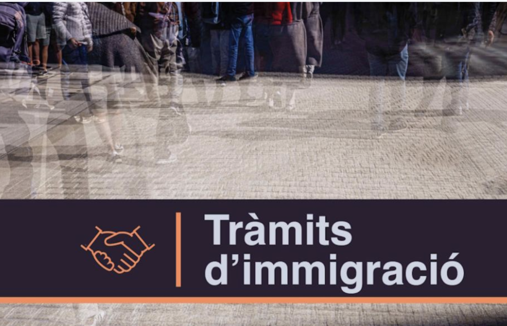 Imatge de la pàgina de tràmits d'immigració. Foto: Govern.