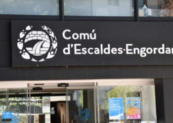 Façana del comú d'Escaldes.