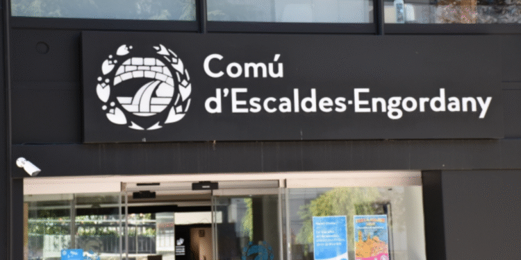 Façana del comú d'Escaldes.