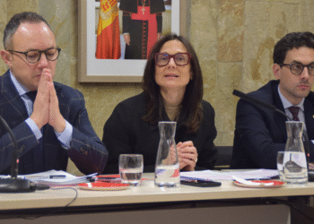 El cap de Govern, Xavier Esport, la ministra d'Interior i Justícia, Ester Molné, i el ministre de Medi Ambient, Agricultura i Ramaderia, Guillem Casal.
