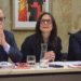 El cap de Govern, Xavier Esport, la ministra d'Interior i Justícia, Ester Molné, i el ministre de Medi Ambient, Agricultura i Ramaderia, Guillem Casal.