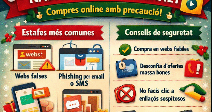 Els consells clau per evitar estafes amb les compres de Nadal