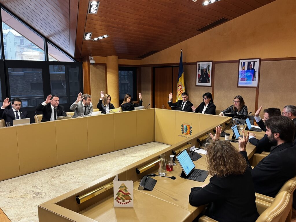 El ple del consell de comú de la Massana. Foto: Comú de la Massana