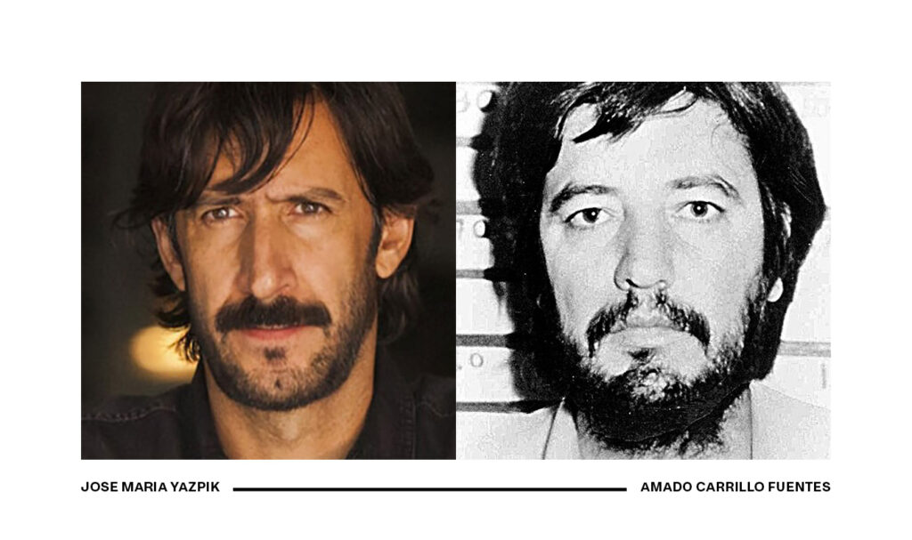 A la dreta Amado Carrillo i a l'esquerra l'actor que l'interpretava a la ficció Narcos. Foto: Google.