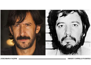 A la dreta Amado Carrillo i a l'esquerra l'actor que l'interpretava a la ficció Narcos. Foto: Google.