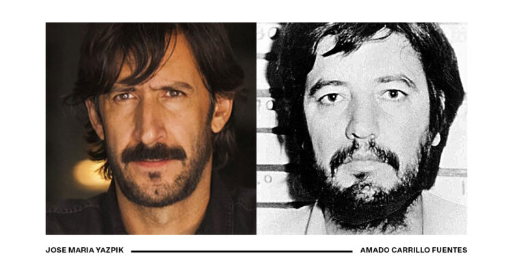 A la dreta Amado Carrillo i a l'esquerra l'actor que l'interpretava a la ficció Narcos. Foto: Google.