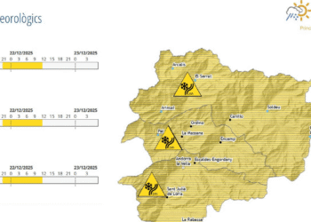 Nevada a totes les cotes la matinada de diumenge a dilluns