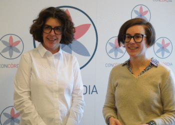 Les copresidentes de Concòrdia, Núria Segués i Sílvia Mosquera.