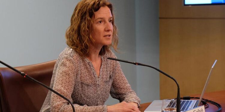 Sílvia Calvó quan era ministra de Medi Ambient. Foto: Arxiu.