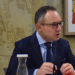 El cap de Govern, Xavier Espot, durant la seva intervenció en la trobada de Nadal.