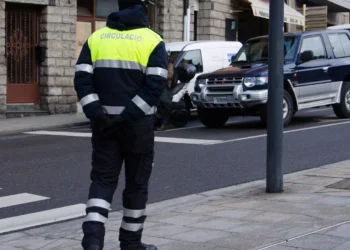 Agent de circulació a Andorra la Vella. Foto: Arxiu.