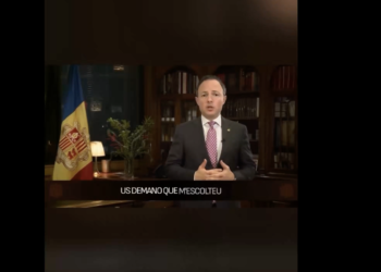 Imatge del vídeo de l'intent d'estafa. Foto: X.
