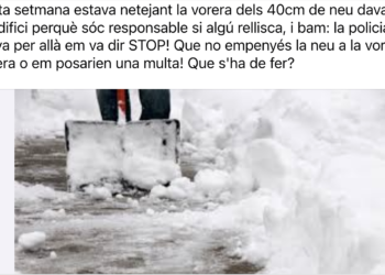 Imatge del missatge. Foto: Xarxes.