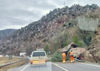 El punt ho ha tingut lloc l'esllavissada. Foto: RàdioSeu