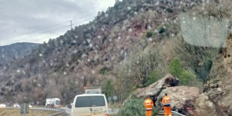 El punt ho ha tingut lloc l'esllavissada. Foto: RàdioSeu