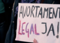Imatge d'arxiu d'una pancarta que reclama la legalització de l'avortament (Foto: Xarxes).