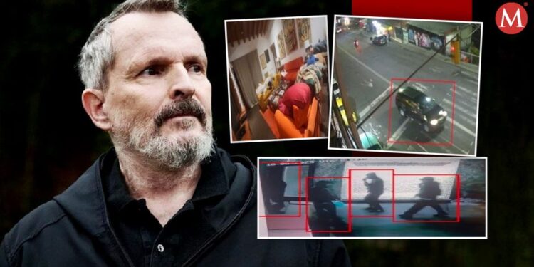 El cantant amb imatges al costat de l'assalt a la seva casa a Mèxic. Foto: M.