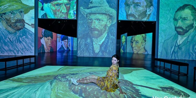 Una imatge de l'exposició. Foto: Van Gogh Alive.