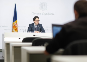 El portaveu del Govern Guillem Casal en roda de premsa.