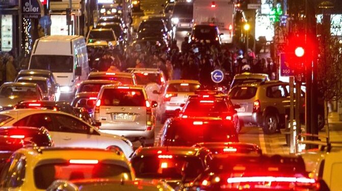 Imatge de col·lapse viari a Andorra. Foto: Google.