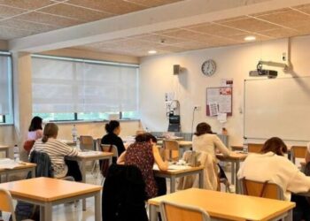 Imatge d'una de les proves de català. Foto: Govern.
