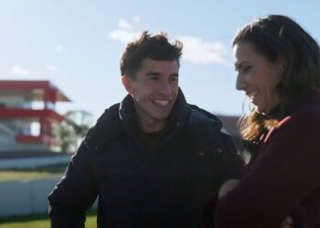 Ana Pastor entrevistant Marc Márquez a la Sexta. Foto A3Media.