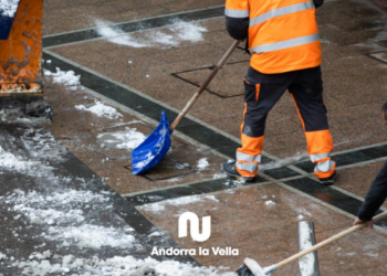 Andorra la Vella demana precaució per la gelada als carrers