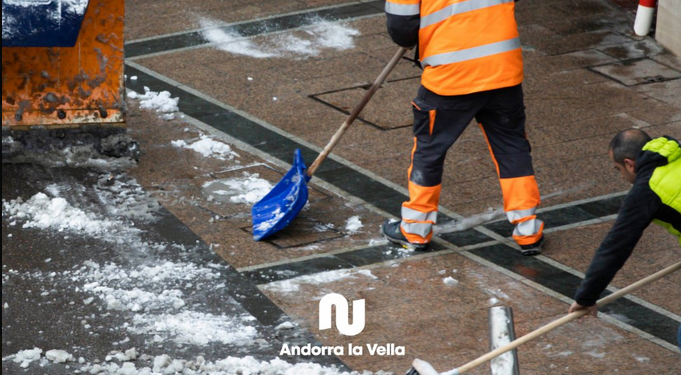 Andorra la Vella demana precaució per la gelada als carrers