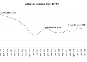 L'evolució anual de l'IPC. Foto: Estadística